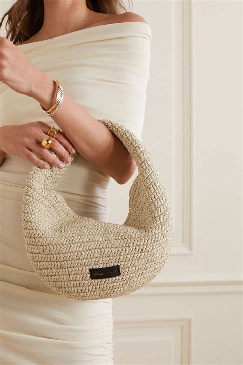 net a porter raffia bags.